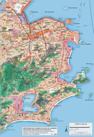 Map of Rio de Janeiro neighborhoods & quarters